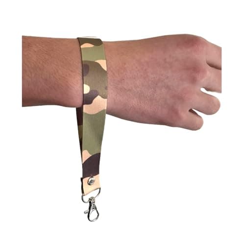 PAPER PLANE LONDON Camouflage Lanyard Key tag SET - Keyring Luggage Tag Zipper Pull Bag Army Camo — view 2