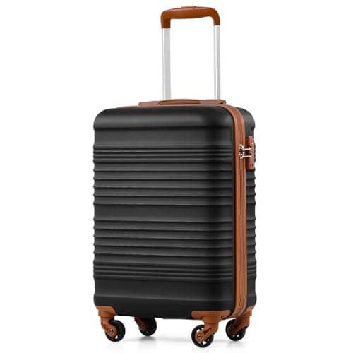 COOLIFE Cabin Suitcase 55x35x20cm Ryanair Cabin Bag ABS+PC Hard Shell TSA