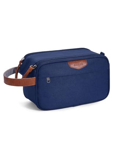 ECOHUB Toiletry Bag for Men, Wide-Open Travel Wash Bag with Wet Pocket