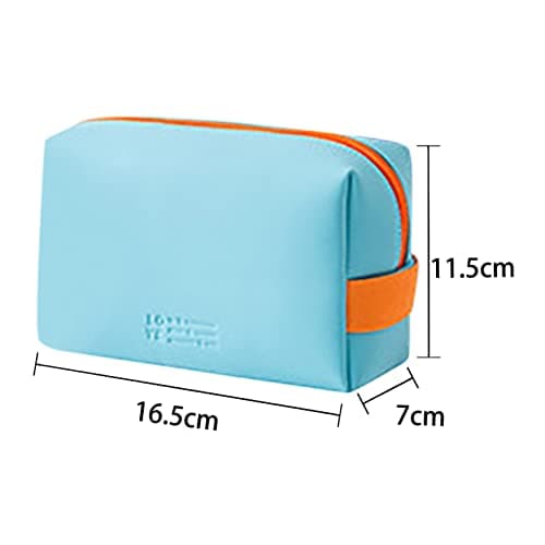 Toiletry Bag Large Capacity Solid Color Waterproof Wash Bag Makeup Cosmetic Organizer for Women Girls Kids Convenient Travel Bag — view 4