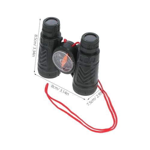 Toddmomy 10pcs Small Pocket Binoculars Mini Binoculars Mini Telescope Toy Novelty with Compass for Boys Girls Sightseeing Birdwatching Outdoors Black — view 4
