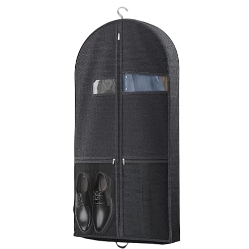 1PC Suit Bag for Man 60x110cm, Reusable Suit Carriers with Zipper Pocket