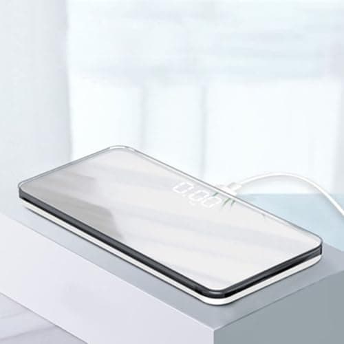 FRCOLOR Portable Mini Travel Weight Scale, Electronic Mirror Scale with Usb Charging, Black — view 2