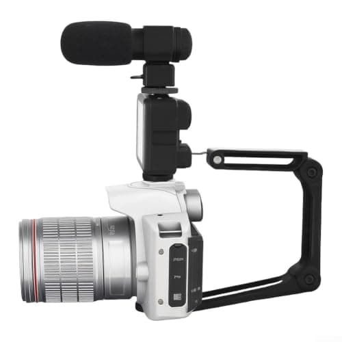 ABS Dual Lens Camera 3.0 Inch Screen 4K Video(white) — view 6