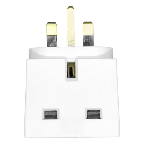 LUXFAB 2 Way Double Plug Adaptor 3 Pin Power Adapter Plug Splitter 13A Multi Plug Adaptor 2 Way Plug Adapter UK Cube Electric Double Adapter Plug UK Wall Plug (2 Way (Pack of 1)) — view 5