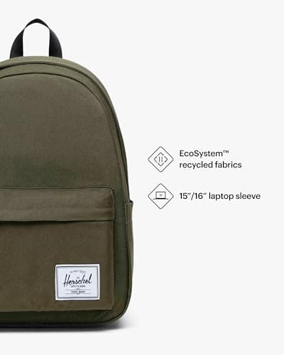 Herschel Classic Backpack, Ivy Green, One Size — view 6