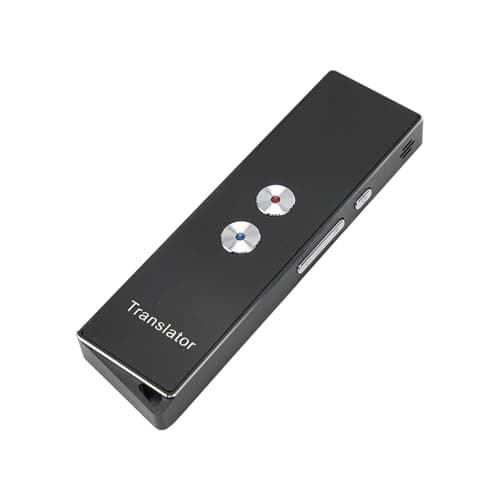 Generic Handheld Smart Voice Translator Device 74 Languages 70 Accents Real Time Bluetooth 5.0 for Travel Learning Business Aluminum Mini (Black) — view 4
