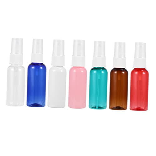 Healeved 30ml Refillable Spray Bottle 7 Pack Portable round Shoulder White