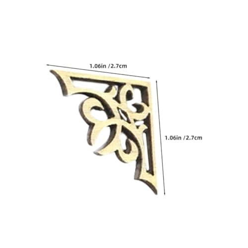 50pcs Wooden Corner Embellishment for Scrapbook Albums — view 2