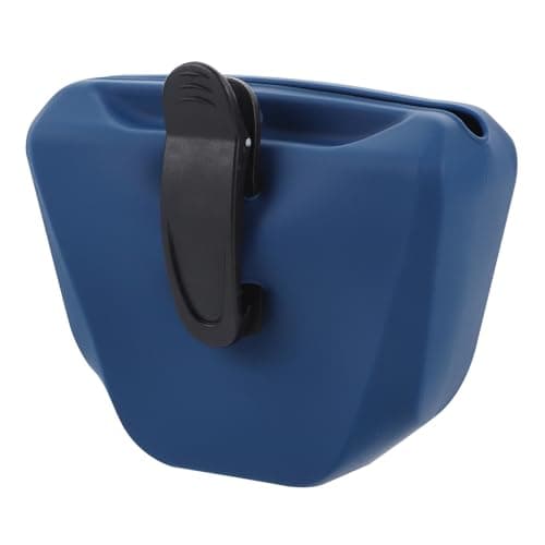 TOMETURE Silicone Dog Treat Pouch Weather-resistant and User-friendly Design with Buckle Sturdy Food Bag for Walking and Travel for Pet Trainers and Dog Owners
