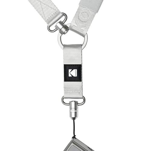 KODAK Multi-Purpose Camera Strap (Silver) - Quick-Release, Adjustable, Lightweight, Durable Metal Swivels, Neck Shoulder Strap for SLR, Compact Cameras, Smart Phones — view 4