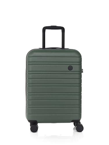 Nere - Stori - ABS Hard-Shell Suitcase Collection - 8-Spinner Wheels - Self-Repairing Zip - Built-in TSA Combination Lock - Expanding Luggage (Khaki, Cabin Bag) — view 2