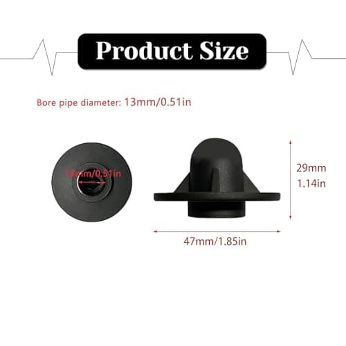 Luoyuanjia 4 Pack Camping Chair Feet Replacement Cap Covers Anti-Sinking Tips for Ultralight High Back Folding Camping Chairs 13mm / 0.51" — view 2