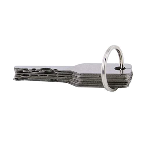 ADFEN 10pcs Car Lock Out Emergency Keys Kit Car Door Open Tool Keychain Kits Universal Key Tools — view 3