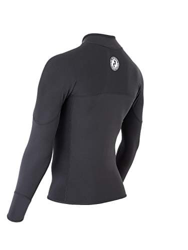 Two Bare Feet Thermal Rash Vest Unisex - Mens and Womens Thermal Lined Rash Guards for Surfing, Swimming, Diving, Beach (Women's Quarter Zip Fleece, Medium) — view 4