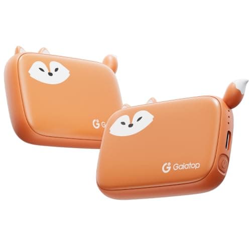 Gaiatop Rechargeable Hand Warmers 2-Pack, 1.6 cm Ultra-Slim Fits in Gloves