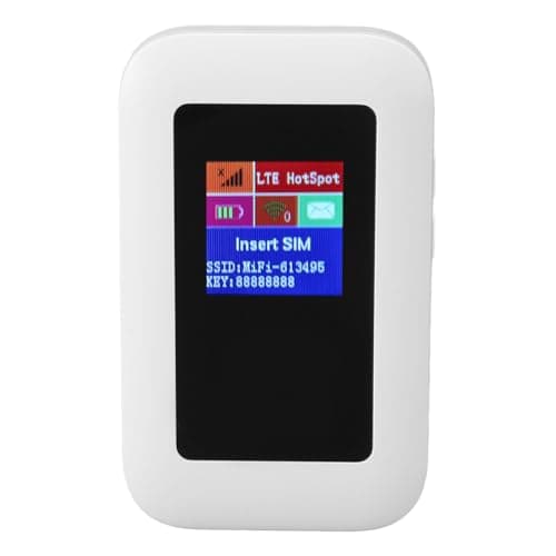 Kelawoly 4G WiFi Router Micro SIM Card Slot, 150Mbps