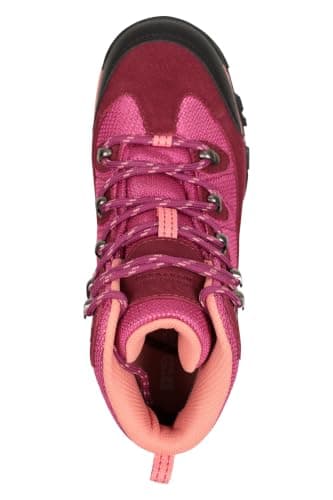 Mountain Warehouse Trail Kids Waterproof Walking Boots Berry 5 — view 5