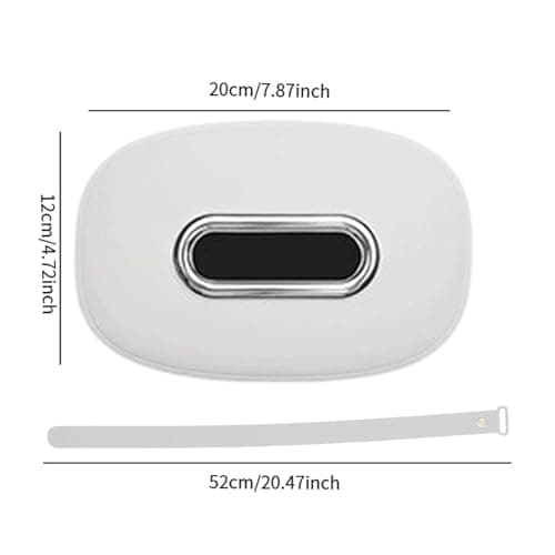 LeeQinersw Car Tissue Holder Silicone Universal Napkin Organizer Travel Accessories Premium Backseat Tissue Box Hanging Napkin Case, White — view 5