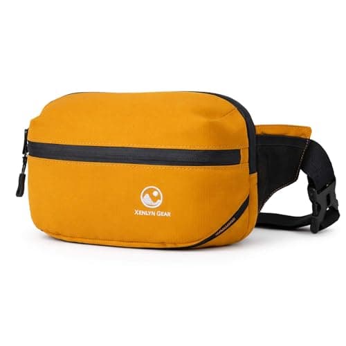 XENLYN GEAR Waterproof Bum Bag | Waist Fanny Pack & Running Belt for Men & Women | Adjustable Waist Bag with Zipper Pockets | Crossbody Bag for Travel, Hiking, Dog Walking, Festivals, Everyday Carry