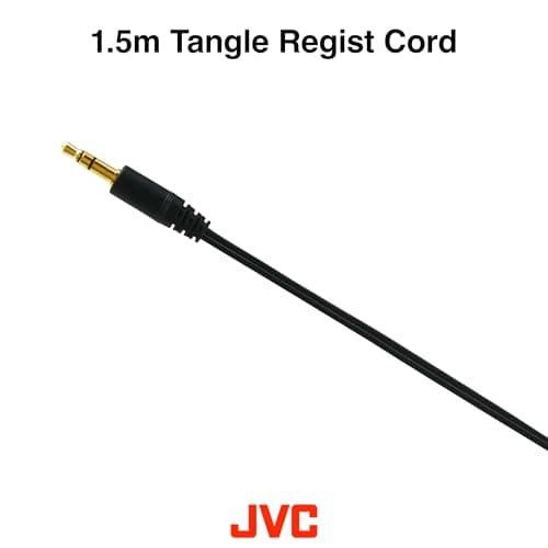 JVC Wired Lightweight Headphones - Black, ‎HA-L50-B-E — view 5