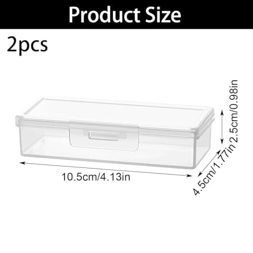 2 Pack Cotton Bud Holder,Portable Plastic Cotton Buds Dispenser Travel Case — view 2