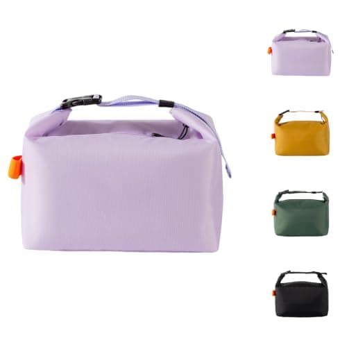 SUOXU Insulated Lunch Bag Leak Proof Thermal Lunch Tote for Adults Kids - Large Capacity Water Resistant Cooler Bag for Work, School, Picnic & Travel (Purple)