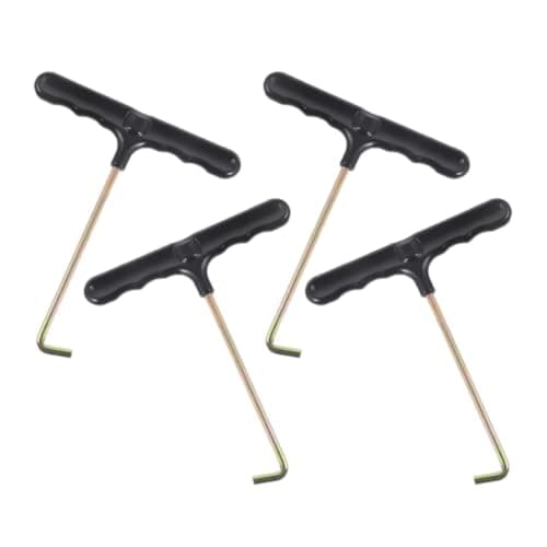Ciieeo Spring and Sturdy Plastic and Iron with Safe Installation 4pcs Portable Hook Tool Easy Materials Assembly Trampoline for Bounce House Outdoors