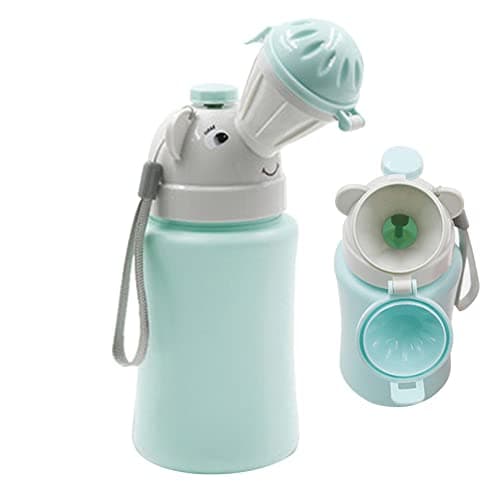 Travel Potty Blue, Portable Travel Toilet for Toddler Baby Nitty Pee Bottle Portable Kids Potty for Boys Car Camping, Urinal for Boys