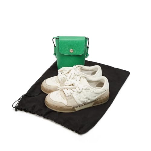 4 Pcs 45 x 35 cm Travel Shoe Bags for Packing with Drawstring,Black — view 6