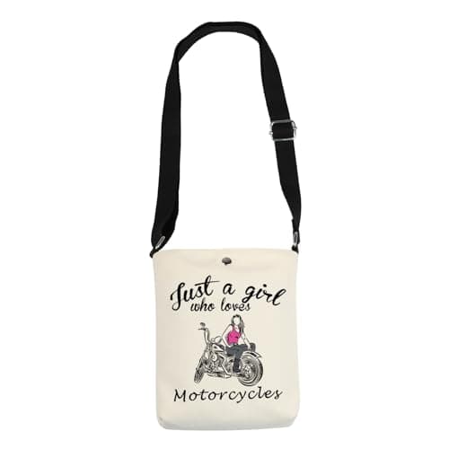CMNIM Motorcycle Gifts for Her Motorcycle Crossbody Bag Just a Girl Who Loves Motorcycles Lover Gift Woman Rider Shoulder Bag, 24108 Motorcycle Girl C — view 6