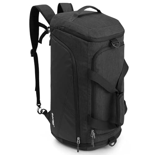G4Free 3-in-1 Gym Duffle Bag Men Women, 45L Waterproof Sports Bag Backpack with Wet Pocket & Shoes Compartment, Travel Weekender Overnight Duffel Bag