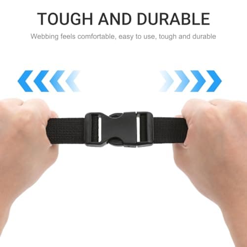 SEWACC 2pcs Adjustable Golf Trolley Cart Tie Down Straps with Quick Release Buckle Webbing Fastening Belt for Securing Golf Bags and Utility Use — view 5