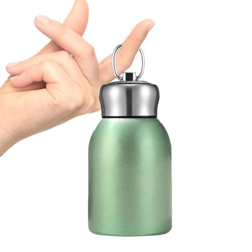Small Insulated Water Bottle, Small Mini Flask, Stainless Steel Cold Hot Thermal Flask, for Kids Boy Coffee Hot Travel School Sports Outdoor Camping Hiking — view 6