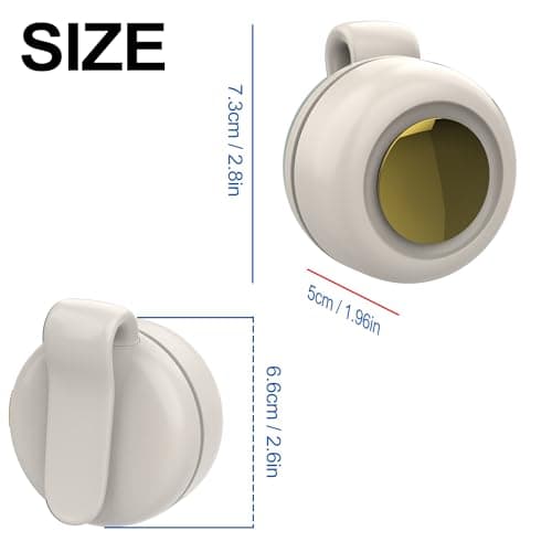Wlztea Portable Clip-On Bladeless Fan - Rechargeable Hands-Free Cooling for Neck, Waist & Bags, 3 Speeds, 6H Runtime, USB-C Fast Charge (White) — view 2