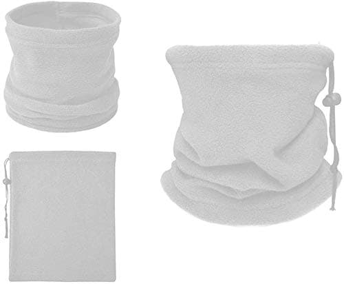 Golden Apple 3PCS Winter Sport Warmer Neck Gaiter Fleece Face Mask Skiing Cycling Windproof Balaclava Scarf For Men Women (White) — view 2
