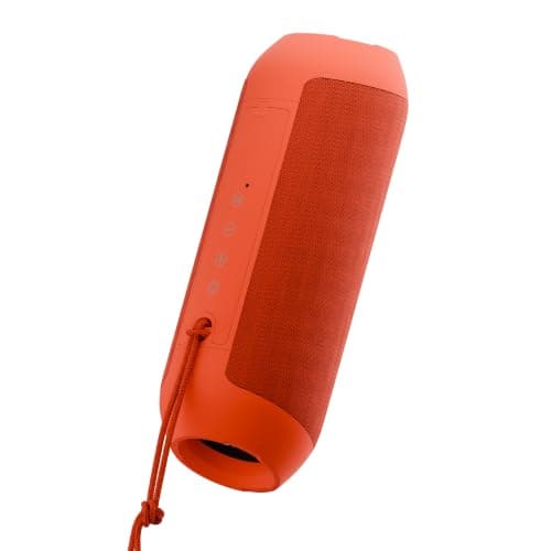 Juice BoomGO Bluetooth Speaker. Wireless Speakers with Bluetooth, 360 Sound and 3 x 2W Speakers. Splashproof, Durable Portable Speaker, Compatible with MP3, Tablet & Mobile Devices - Red