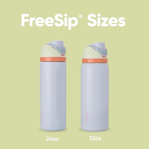 Owala FreeSip Insulated Stainless Steel Water Bottle, 710ml, Beach House — view 5