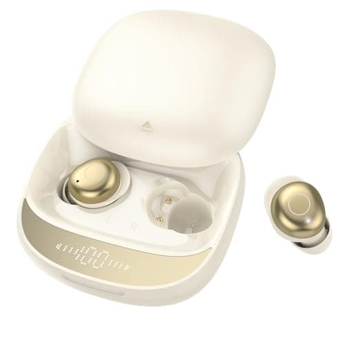 Sleep Earbuds, Bluetooth 5.4 Sleep Headphones with Dedicated App, Dual Sleep Modes, 48H Sleep Earphones with 7 EQ Modes, 5 White Noise, Mini Sleep Ear Buds for Napping/Sleeping/Traveling, Beige