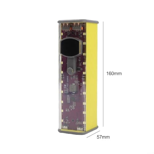 22.5W Fast Charging Power Bank Case Dual USB(yellow 22.5W) — view 2