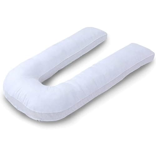 YORKSHIRE HOMEWARE Breathable 12Ft U Shaped Pillow With Air Mesh Sides | Full Body Nursing Maternity Pillows | Back, Neck, Hip, Belly Support Hypoallergenic Pillows With Zip Cover | Anti Allergic — view 4