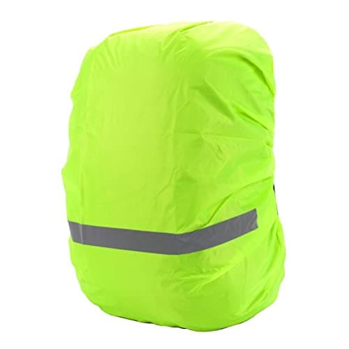 Shanrya Waterproof Backpack Cover Quick Dry Oxford Cloth Backpack Cover for Hiking (Fluorescent green) — view 6
