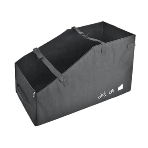 mophrati Easy To Folding Bike Travel Case Bike With Confidence Wherever Go Store Bicycle Safely Folding Storage Bag With Portable Handle Birthday Car Trunk Storage Box Oxford — view 6
