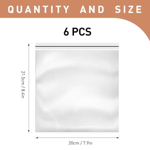 FOMGIIN Airport Security Liquids Bags, 6 Pack 20 x 20 cm Airline Approved Liquid Clear Plastic Bag for Hand Travel Luggage — view 6