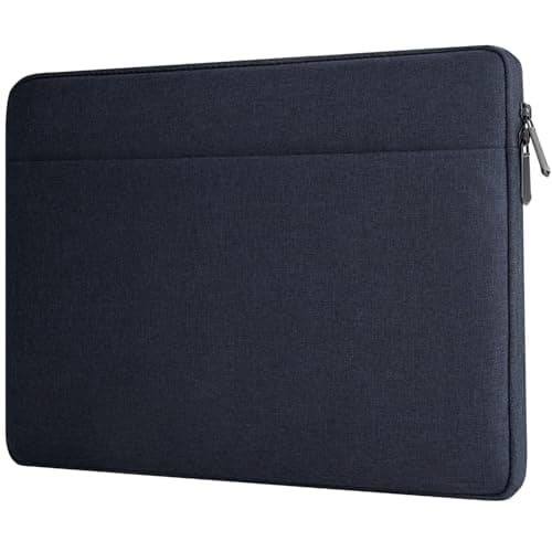HEDUGO Laptop Sleeve Case with Accessory Pocket Padded Computer Carrying Pouch 15.6 inches Compatible with HP Dell Asus Protective Laptop Cover for 15.6 “ Chromebook/Notebook/Tablet, Navy Blue