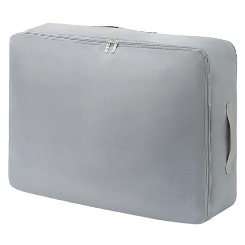 Compression Bag,Foldable Travel Storage Bag with Double Zippers Design& Reinforced Handles for Clothes, Blankets & Comforters Duvet