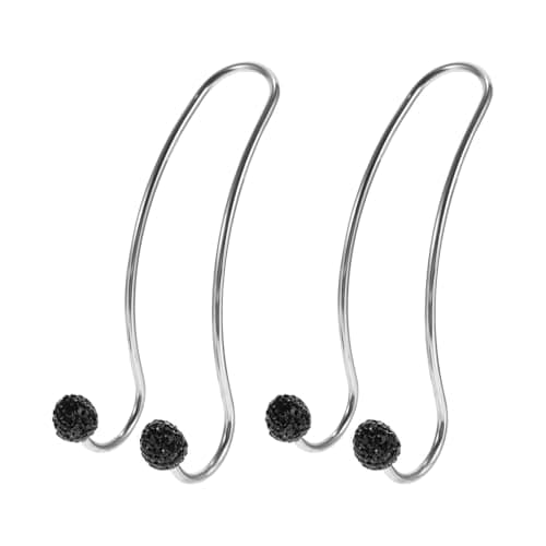 2pcs Car Storage Hooks Set Stainless Steel Rhinestone Back Seat Hanger