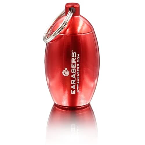Earasers Ear Plug Carrying Case (Red, Regular)