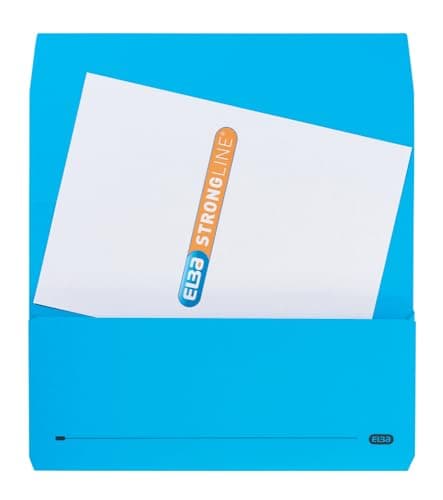 Elba Foolscap Document Wallets, Blue A4+ Folders for Paperwork, Pack of 25 — view 2