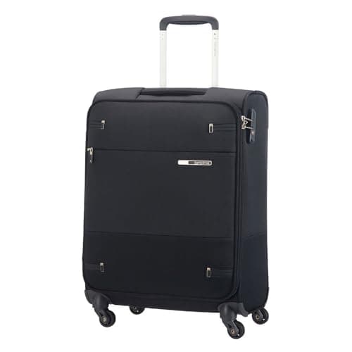 Samsonite Base Boost - Hand Luggage Suitcase 55 x 40 x 20 cm, Soft Luggage Cabin Trolley Suitable for Most Airlines, Including Ryanair & easyJet, TSA Lock, Lightweight, 39 L, Black — view 3